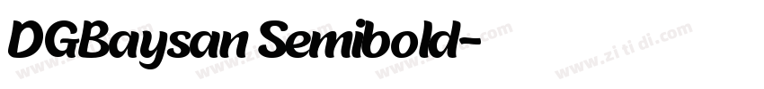 DGBaysan Semibold字体转换